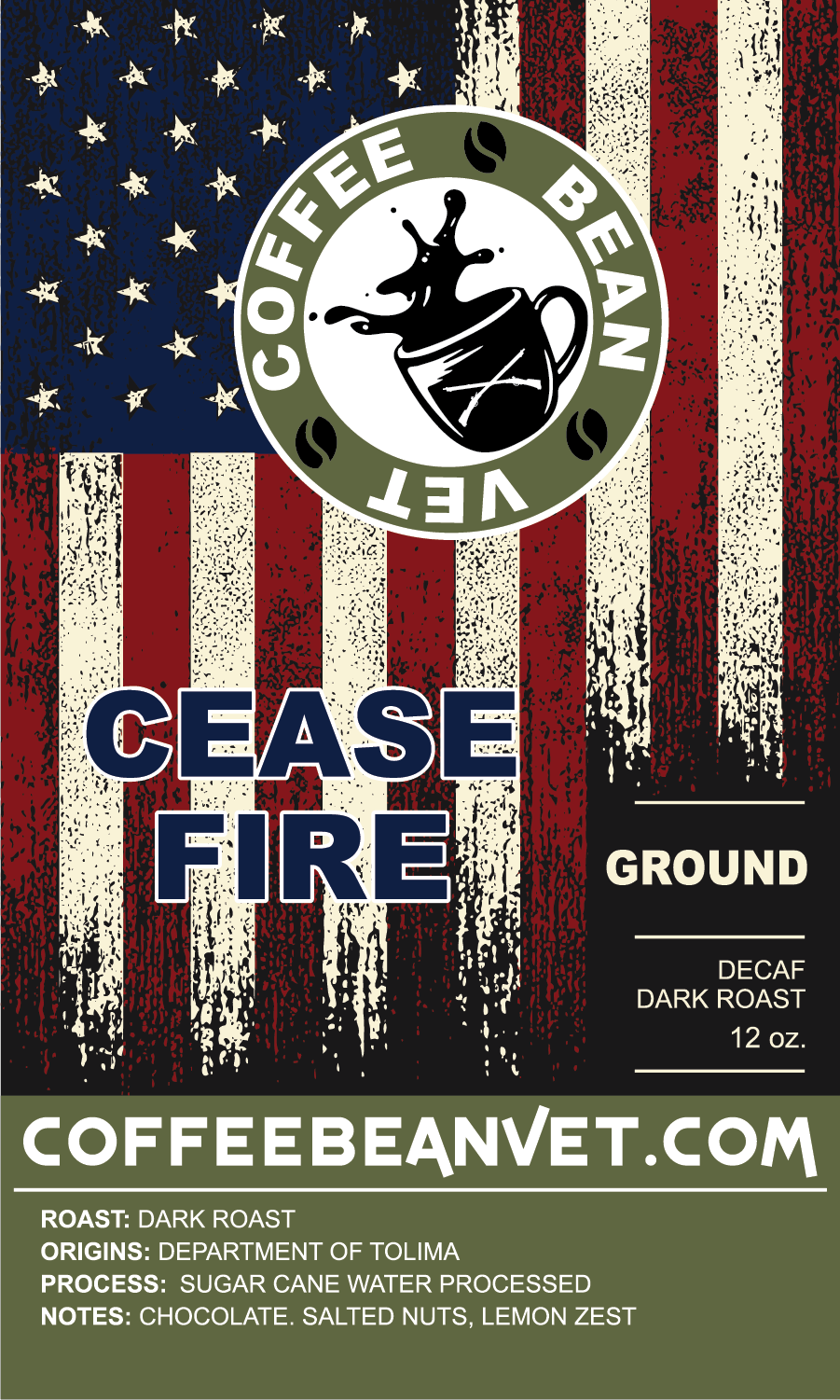 Cease Fire - Decaf Dark Roast