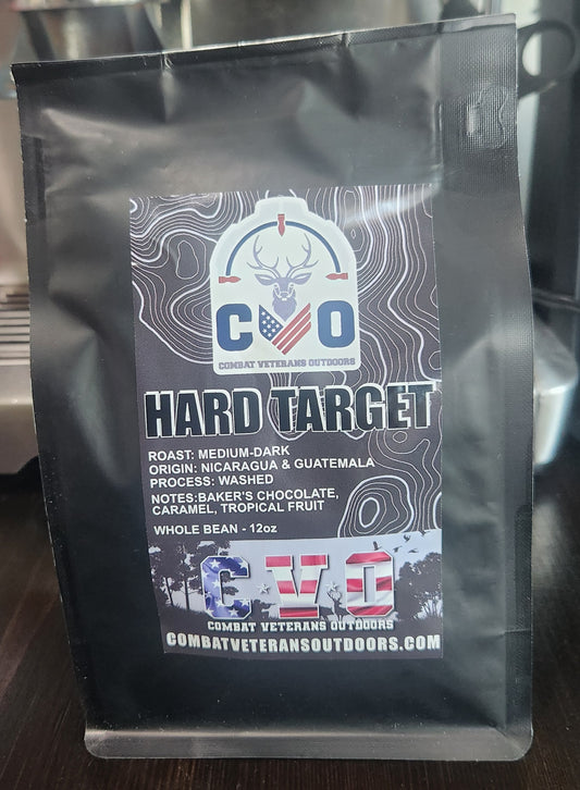 Hard Target coffee supporting Combat Veterans Outdoors nonprofit