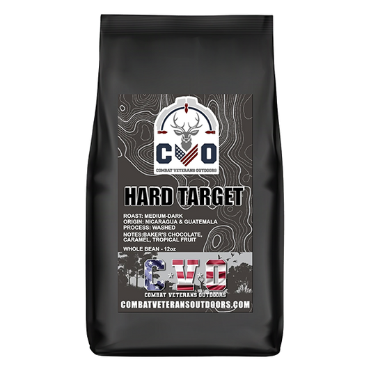 Hard Target Medium-Dark Roast Coffee - Combat Veterans Outdoors Blend