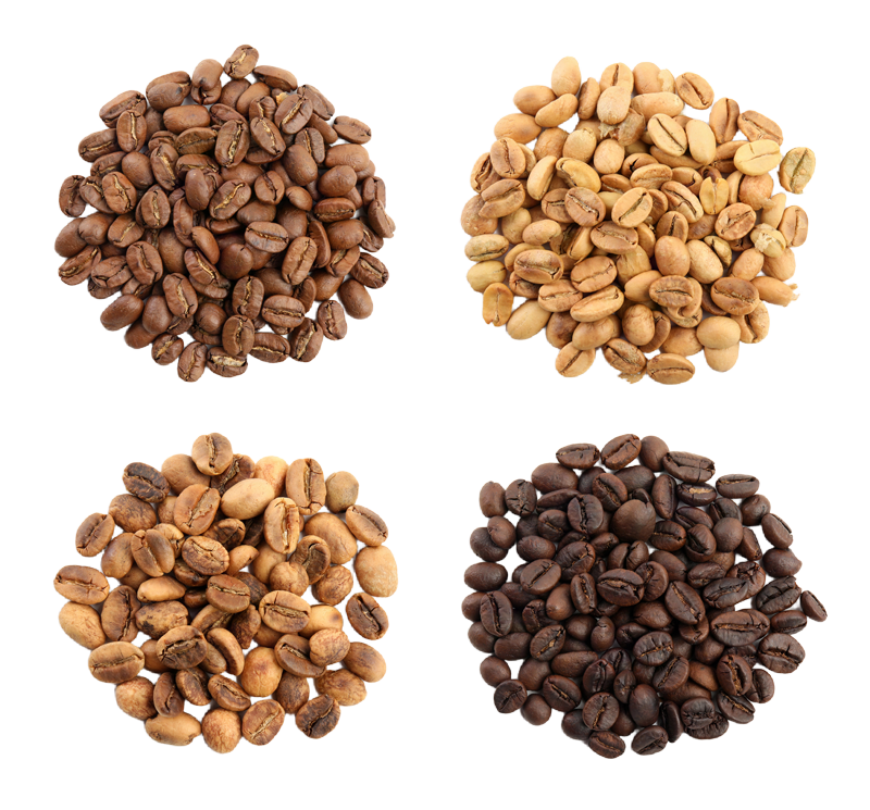 coffee bean vet variety of roasted coffee